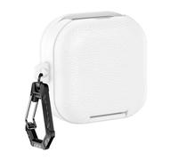 PU Leather Protective Earbuds Case Fits for Smsung Galaxy Buds4/4Pro Protective Skin Cover with Carabiner Shockproof Anti-Drop Scratch-Resistant