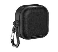 PU Leather Protective Earbuds Case Fits for Smsung Galaxy Buds4/4Pro Protective Skin Cover with Carabiner Shockproof Anti-Drop Scratch-Resistant