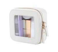 PU Leather Travel Cosmetic Bag, Stylish Waterproof Makeup Organizer with Zipper, Perfect Portable Cosmetic Bag for Travel, Camping, and Daily Use to Keep Your Beauty Safe