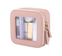 PU Leather Travel Cosmetic Bag, Stylish Waterproof Makeup Organizer with Zipper, Perfect Portable Cosmetic Bag for Travel, Camping, and Daily Use to Keep Your Beauty Safe