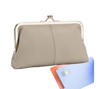 PU Leather Wallet for Cash, Kiss Lock Wallet for Women, Women’s Leather Coin Holder, Coin Holder Wallet for Women, Credit Card Purse for Women, Large Capacity Women’s Wallet, PU Leather Coin Purse