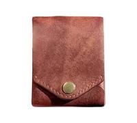 PU Leather Wallet, Portable Money Clip, 9x8x1cm Size, Compact Wallet, Slim Card Holder, Convenient Billfold for Travel, Daily Use, and Easy Card Organization, Brown