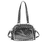 PU Leather Women Kawaii Leisure Itabag Large Capacity Polka Dot Anime Crossbody Bag Adjustable Straps Stylish Dot Design Tote Handbag Daily Commuting Handbag, Stylish Versatile Underarm Bag