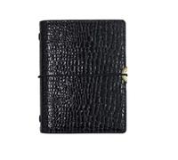PU Macaroon Crocodile Pattern Loose-Leaf Only Cover Binder Dairy Travelers Leather Notebook Per scrivere e prendere appunti(Color5)