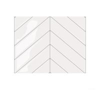 PU PET Based Herringbone Wall Decal per cucina e bagno con resina epossidica 3D e prestazioni resistenti allo sbiadimento (YJC0351)