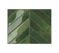 PU PET Based Herringbone Wall Decal per cucina e bagno con resina epossidica 3D e prestazioni resistenti allo sbiadimento (YJC0352)