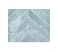 PU PET Based Herringbone Wall Decal per cucina e bagno con resina epossidica 3D e prestazioni resistenti allo sbiadimento (YJC0273)