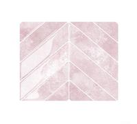 PU PET Based Herringbone Wall Decal per cucina e bagno con resina epossidica 3D e prestazioni resistenti allo sbiadimento (YJC0350)