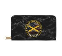 Pu Portamonete Us Army Field Artillery Veteran Portafoglio In Pelle Elegante Clutch Piccolo Borsa Squisito Portamonete Da Donna Per Madre, Migliore Amico, Ragazze