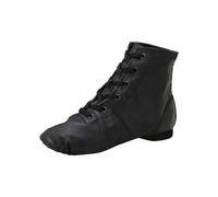 Pu Scarpe da ballo con suola morbida, scarpe da balletto, sandali jazz, scarpe da ballo, stivali scuola stagione di apertura, stivali 32, Nero , 36 EU