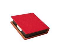 PU Sticky Note Box, uso quotidiano scrivania in e casa, rosso | Facile da trasportare, riflette il gusto personale, dentro e casa, migliora la produttività quotidiana
