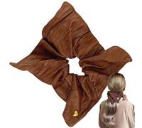 PU Surrunchies in pelle, Scrunchies per ragazze,Supporto per coda di cavallo Grandi accessori per capelli | Legami elastici per capelli per donne e ragazze con capelli spessi e sottili