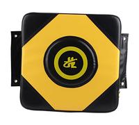 PU Wall Punch Boxing Bag Boxe Focus Target Wall Fighting Pad, Borsa da Allenamento per Sanda Taekowndo(Nero e giallo)