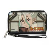PU Zip Around Wallet Rectangle DR. STONE Senku Ishigami Eyes of Science Pose and