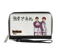 PU Zip Around Wallet Rectangle HAIKYU Shiratorizawa Academy Tendo and Ushjima ST