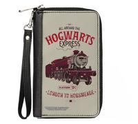 PU Zip Around Wallet Rectangle Harry Potter ALL ABOARD THE HOGWARTS EXPRESS Trai