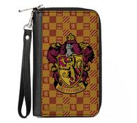 PU Zip Around Wallet Rectangle Harry Potter GRYFFINDOR Crest/Heraldry Checkers G