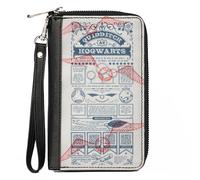PU Zip Around Wallet Rectangle Harry Potter QUIDDITCH AT HOGWARTS Rules Collage