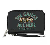 PU Zip Around Wallet Rectangle Peanuts Gang 75th Anniversary THE GANG'S ALL HERE