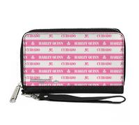 PU Zip Around Wallet Rectangle The Suicide Squad 2021 CUIDADO HARLEY QUINN Strip