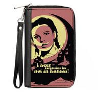 PU Zip Around Wallet Rectangle The Wizard of Oz Dorothy and Flying Monkeys NOT I