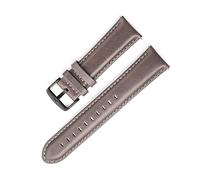 Puasny Cinturino in pelle a sgancio rapido - Cinturino facile da cambiare per uomo e donna da 18 mm, 20 mm, 22 mm e 24 mm,Grigio,22 millimetri