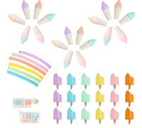 Puasok 36 Pezzi Mini Evidenziatori a Forma di Popsicle, 6 Colori Mini Evidenziatori, Mi-ni Evidenziatoris a Forma di Gelato per Scuola Regalo Regali Fine Festa Compleanno Bambin (6 Colori, 36Pcs)