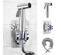 Puasok Doccetta per Bidet, Doccia Bidet Portatile in Acciaio Inossidabile 304 Spruzzatore Bi-det con Tubo da 3M e Supporto per WC Bagno per Animali Domestici