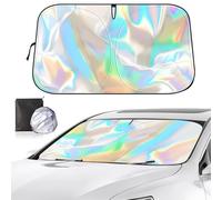 Puasok Parasole Auto Interno, 145 X 82 Cm Parasole Macchina Pieghevole, Protezione Solare Interna, Protezione UV, Per La Maggior Parte Dei Veicoli