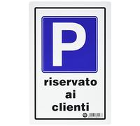 PUBBLICENTRO Cartello in plastica Pubblicentro - parcheggio riservato ai clienti - 05400720ALB0300X0200