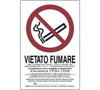 PUBBLICENTRO SPA CART."VIETATO FUMARE" 30X20AL