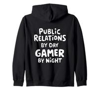 Pubbliche relazioni di Day Gamer by Night PR Stunt Videogiochi Felpa con Cappuccio