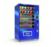Pubblicità astuta combinata del distributore automatico della bevanda dello | Macchina combinata refrigerata con pagamento senza contanti per uffici, luoghi di lavoro, palestre, scuole e aree commerciali