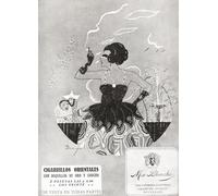 Pubblicità spagnola degli anni '20 per Sigarrillos Orientales o sigarette orientali. Da La Esfera pubblicato 1921. Stampa poster di Ken Welsh (11 x 16)