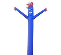 Pubblicità tubo gonfiabile da 6,1 m con uomini che soffiano in aria, giganti ondeggianti, marionette decorative natalizie per feste aziendali e negozi (senza ventilatore)