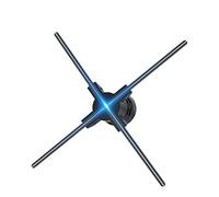 Pubblicizza il fan dell'ologramma 3d, proiettore dell'ologramma, 624 ha condotto lo schermo di imaging delle perline luminose, esposizione di pubblicità, per la mostra