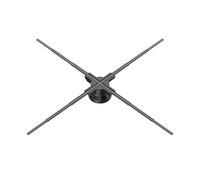 Pubblicizza il proiettore olografico 3d di seconda generazione,928led,Imaging sospeso tridimensionale,Macchina pubblicitaria dello schermo del ventilatore