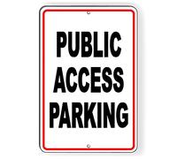 Pubblico Accesso Parking Segnale di avvertimento in alluminio metallo latta segno di alluminio antiruggine segno per uso interno ed esterno