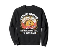 Pubblico Tooter Divertente Farting Umorismo Taco Felpa