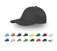 pubblienne 50 Cappelli Personalizzati Logo, Immagine e Testo - Cappellino 100% Cotone Stampa Foto - Cappello Uomo e Donna Visiera Baseball - Gadget Personalizzabili (IT, Testo, Taglia Unica, Nero)