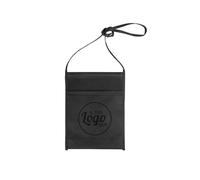 pubblienne 50 Tasca Portabicchieri Personalizzata con Logo o Scritta - Sacca Porta Calici in TNT Personalizzabile Stampa Monocromatica - Porta Bicchieri Idea Regalo (Nero, 50 Personalizzato)