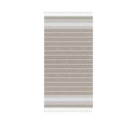 pubblienne Telo Mare 100% Cotone Fouta di Alta Qualità, Pareo Morbido e Leggero - Asciugatura Rapida e Assorbente - Asciugamano da Spiaggia, Piscina, Sauna - Teli Lettino Uomo e Donna (Ecru)