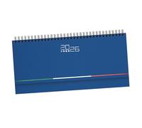 Pubblimania Agenda Settimanale da Scrivania 2025 Organizer Planning Per Appuntamenti Ufficio Casa, planner con Copertina Rigida ad anelli (Azzurro Italia)