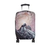 PUBDSKBLDE Copertura protettiva per valigia, per uomo e donna, motivo: cielo stellato, stelle e montagne, Come nella foto, Only Luggage Cover Size S
