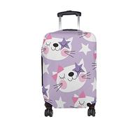 PUBDSKBLDE Custodia protettiva per valigia, motivo: gatto e stelle, per viaggi, bambini, uomini e donne, Come nella foto, Only Luggage Cover Size XL