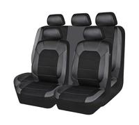 PUBIBD Auto Set Coprisedili per Audi Q8 2018 2019 2020 2021 2022, Protezioni per Sedili, Coprisedile Anteriori E Posteriori Set Completo Durevole,B Black+Grey