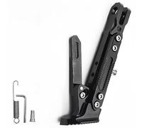 PUBIBD Cavalletto Laterale di Moto per Piaggio MP3 500, Supporto Laterale di Moto, Supporto di Parcheggio Laterale per Moto Lato Staffa di Parcheggio,B Black