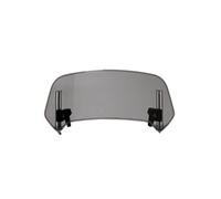 PUBIBD Estensione Parabrezza Moto per Moto Guzzi V85 TT V 85, Clip-On Regolabile Deflettore Parabrezza Moto Spoiler, Rialzato Prolunga per Parabrezza per Moto,28cm*12cm-Grey