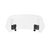 PUBIBD Estensione Parabrezza Moto per Suzuki Burgman 650 2017-2020, Clip-On Regolabile Deflettore Parabrezza Moto Spoiler, Rialzato Prolunga per Parabrezza per Moto,36cm*14cm-Transparent