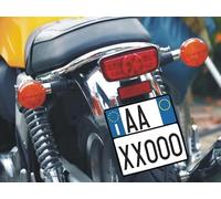 (Publi 2000) TARGA REPLICA SOSTITUTIVA IN ALLUMINIO PERSONALIZZABILE Codice della strada Art.102 D.LGS. 285/92 - COMUNICARE IL NUMERO DI TARGA A: email: publi2000@libero.it - Tel. 3282918072